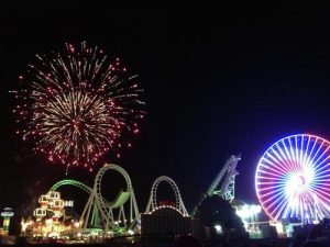 Fireworks and the boardwalk