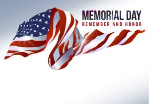 memorial day with flag