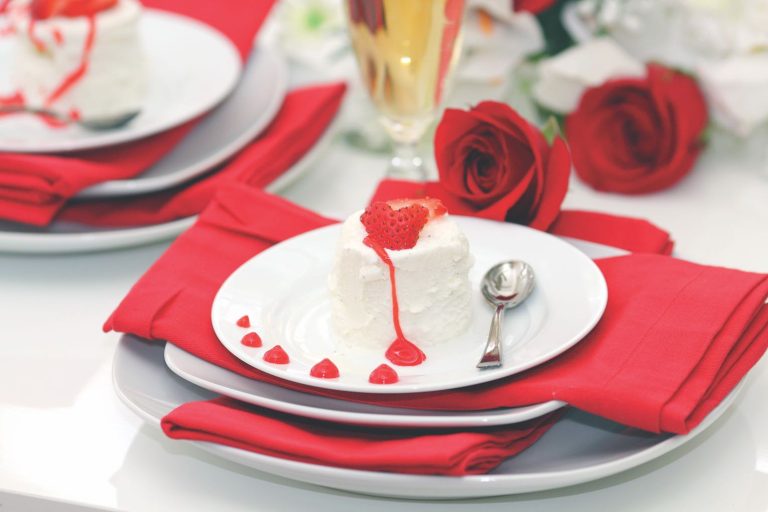 Valentines day table setting
